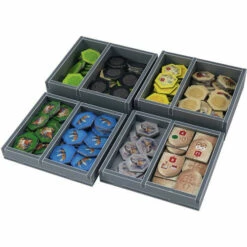 Box Insert: Castles Of Burgundy (Original, Anniversary, Card, & Dice) -MINIATURE MARKET Sales FDSCOBV2 6