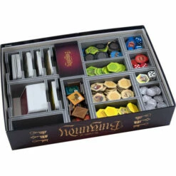 Box Insert: Castles Of Burgundy (Original, Anniversary, Card, & Dice)