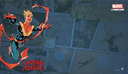 Fantasy Flight Games Marvel Champions LCG: Captain Marvel Playmat 3 Fantasy Flight Games Marvel Champions LCG: Captain Marvel Playmat