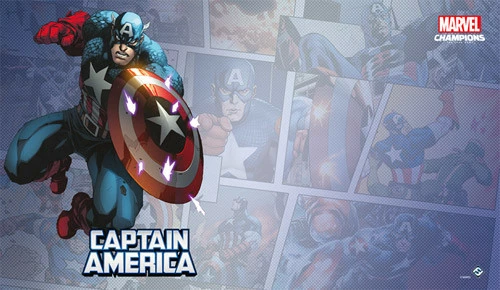 Fantasy Flight Games Marvel Champions LCG: Captain America Playmat 3 Fantasy Flight Games Marvel Champions LCG: Captain America Playmat