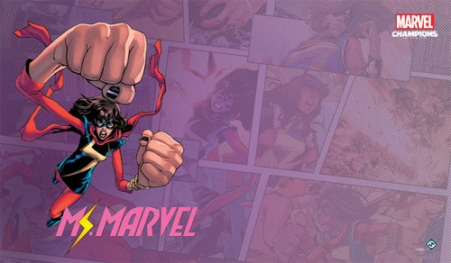 Fantasy Flight Games Marvel Champions LCG: Ms. Marvel Playmat 3 Fantasy Flight Games Marvel Champions LCG: Ms. Marvel Playmat