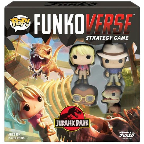 Funkoverse Strategy Game: Jurassic Park 100 4-Pack 3 Funkoverse Strategy Game: Jurassic Park 100 4-Pack